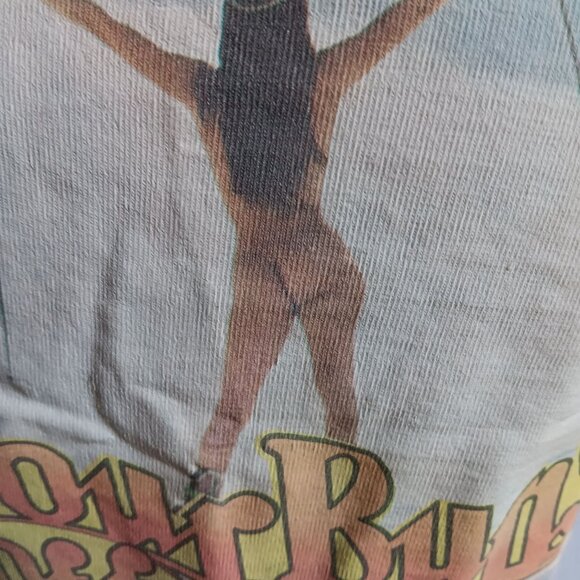 Vintage T-Shirt Small Single Stitch Springfoot 1970s "Ski Your Buns Off" Roach - Picture 3 of 7